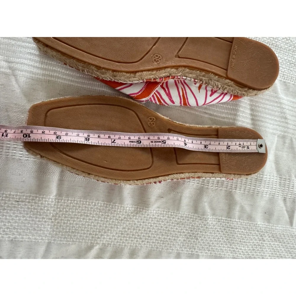 Women's Haus Of Assembly Espadrille Slip On‎ Shoes Size 9 Orange Pink Barbiecore